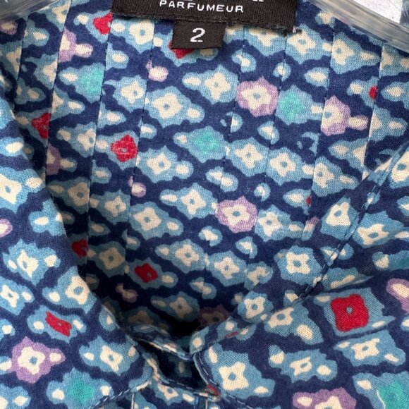 Fragonard Pleated Cotton Blouse - Picture 4 of 4